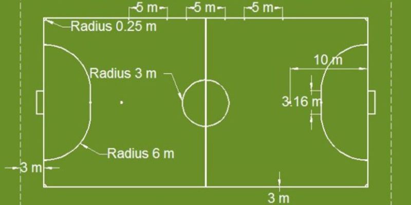Tiêu chuẩn đủ điều kiện kích thước sân bóng đá 5 người