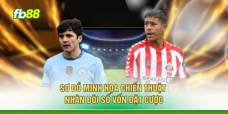Sơ đồ minh họa chiến thuật nhân đôi số vốn đặt cược