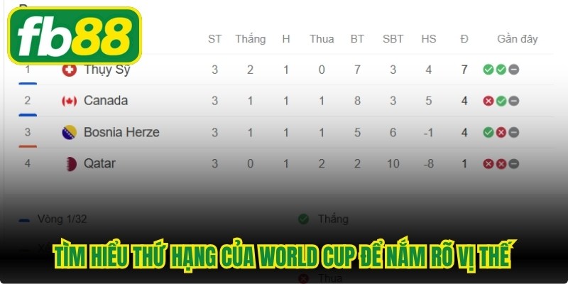 Tìm hiểu thứ hạng của World Cup để nắm rõ vị thế của các nền bóng đá
