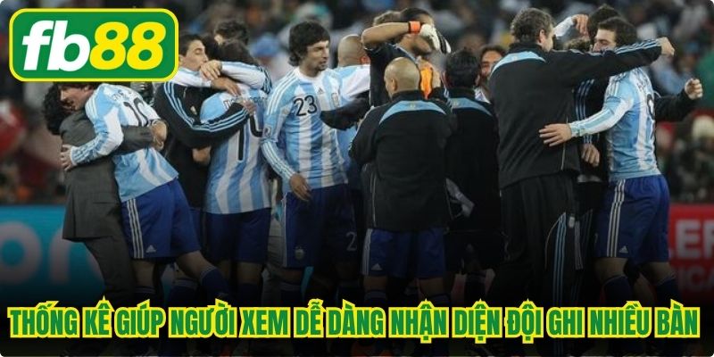 Thống kê giúp người xem dễ dàng nhận diện đội ghi nhiều bàn nhất World Cup 