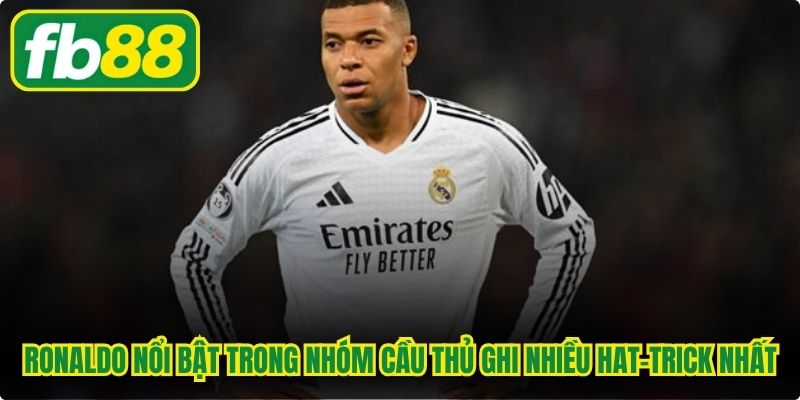 Ronaldo nổi bật trong nhóm cầu thủ ghi nhiều hat-trick nhất